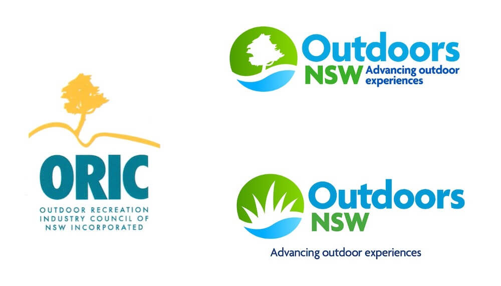 New branding logo created by our branding agency here in Brisbane for Sydney client, Outdoors NSW.