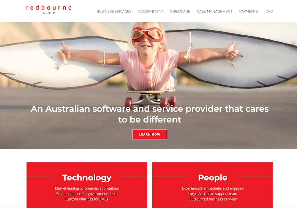 Website created for the Redbourne Group as part of our marketing engagement for this Brisbane-based company