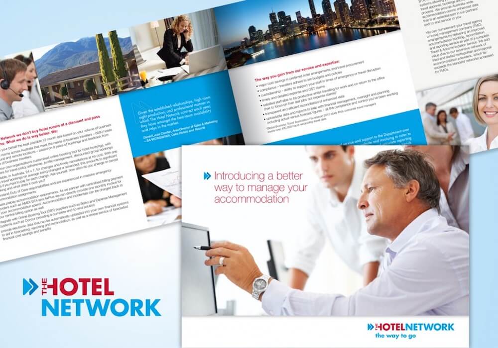Creative elements for The Hotel Network were developed by Action Communications and our design agency partner based in Brisbane.